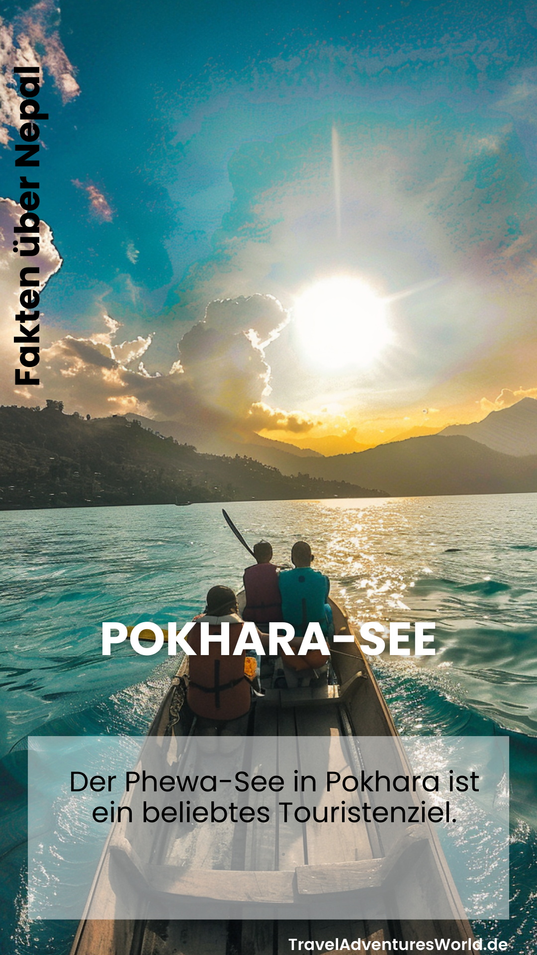 Der Phewa-See in Pokhara