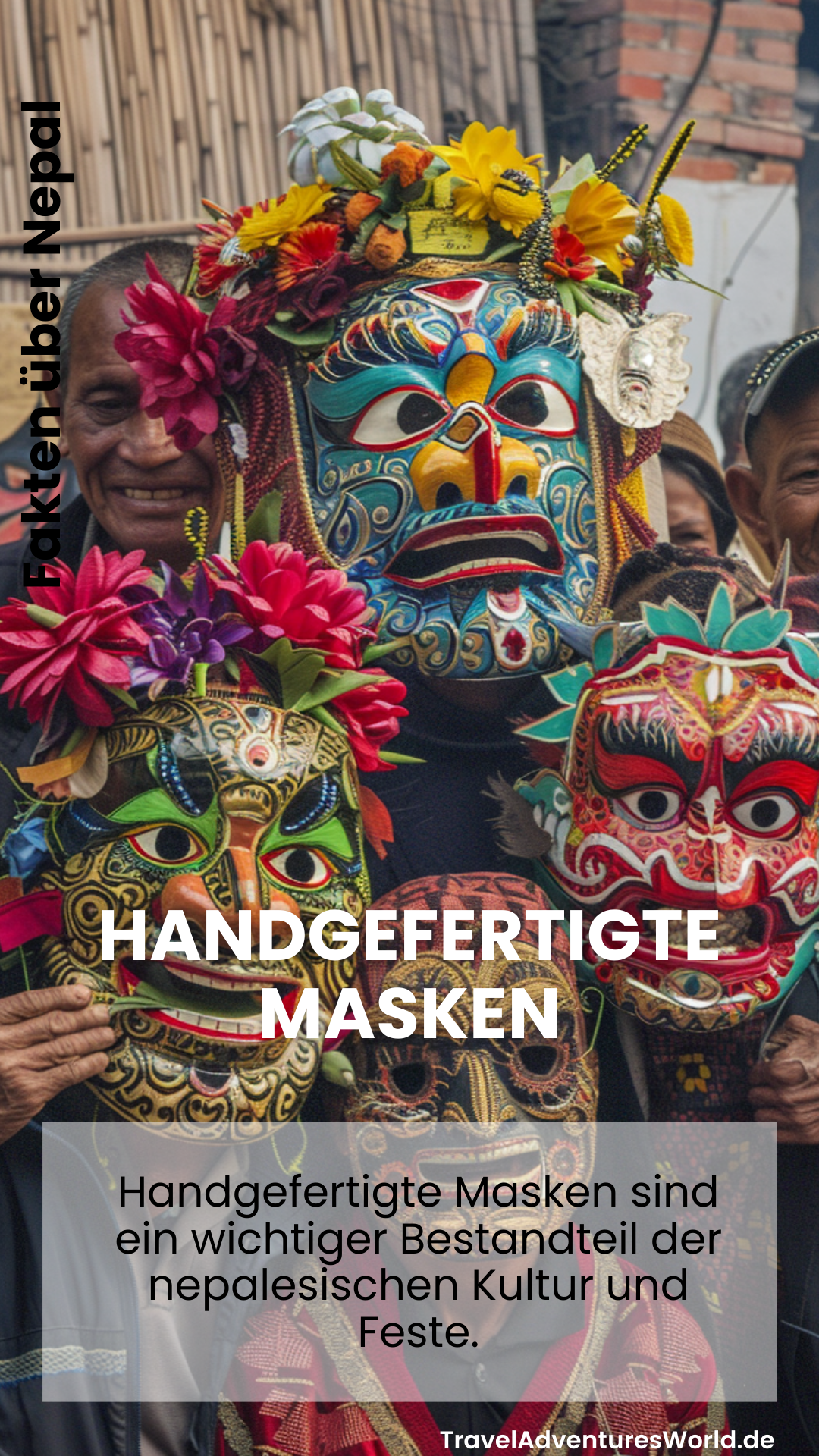 Handgefertigte Masken in Nepal