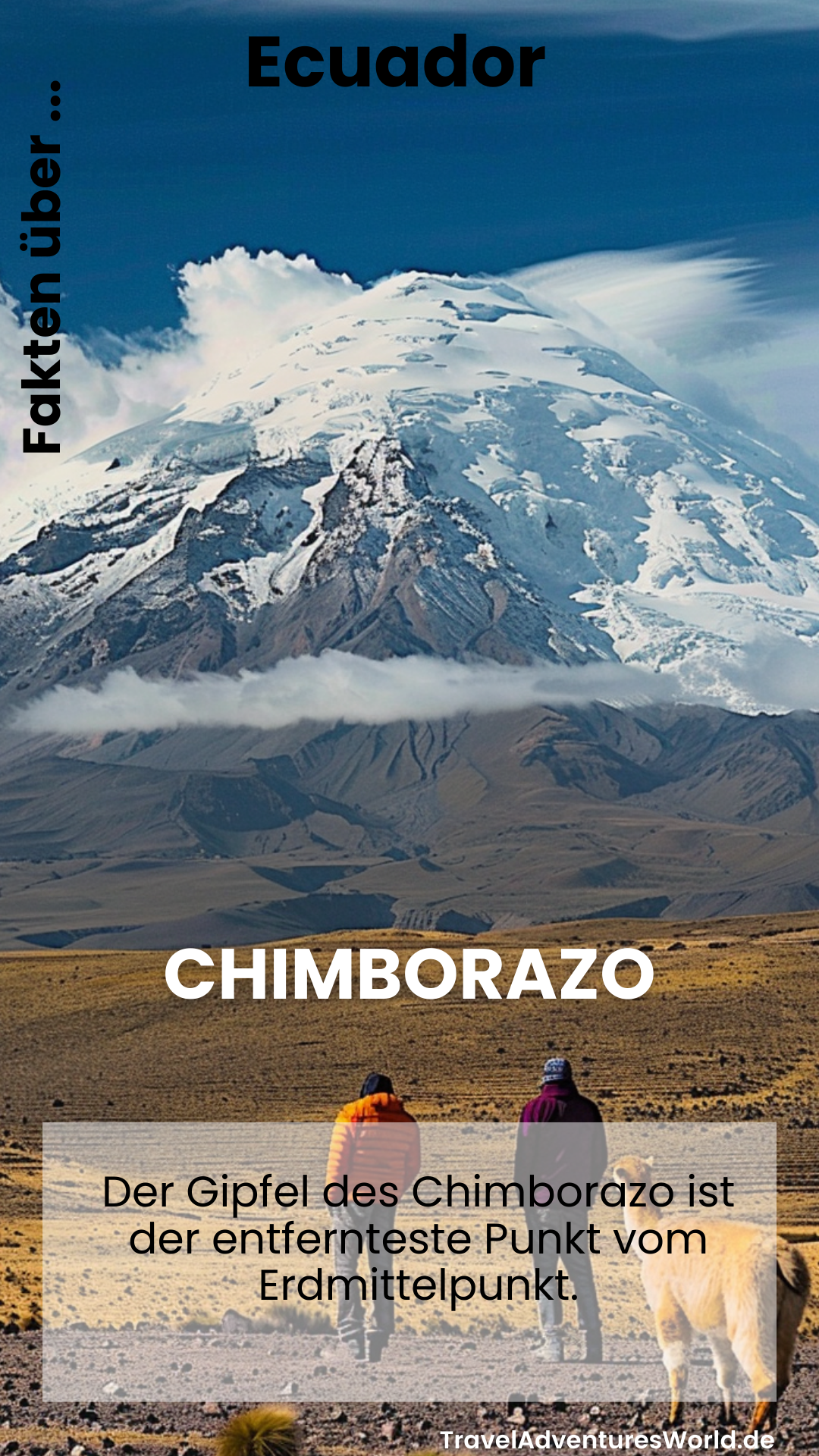 Der Chimborazo - Entferntester Punkt vom Erdmittelpunkt