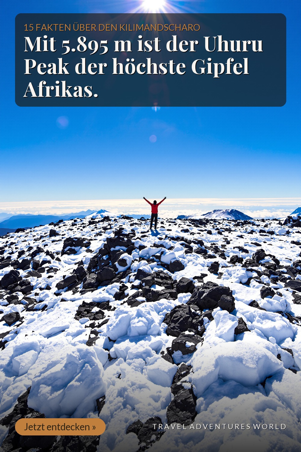 Uhuru Peak: 5.895 m, kein Klettern nötig