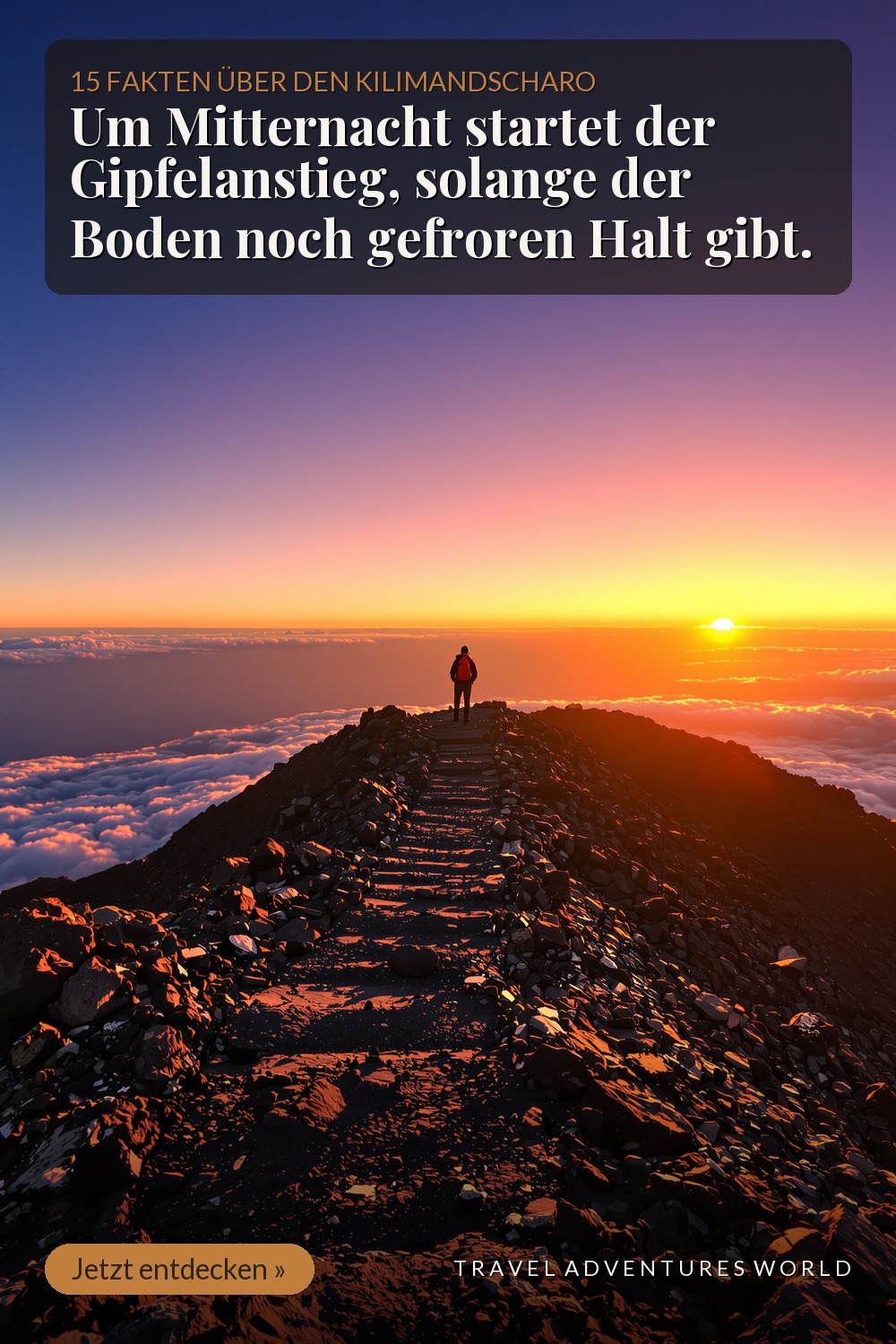 Gipfelstart um Mitternacht – gefrorener Boden gibt Halt